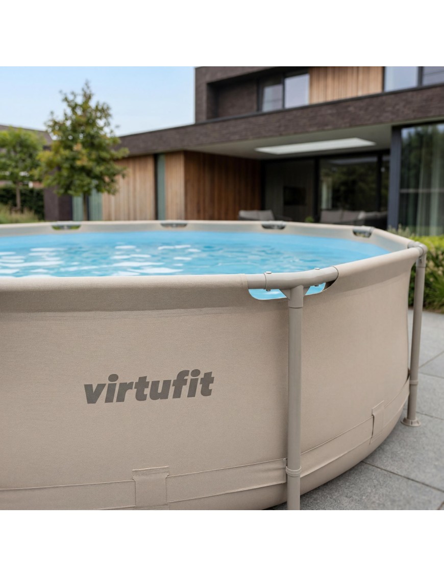 VIRTUFIT OKRĄGŁY BASEN 244 CM Z POMPĄ FILTRUJĄCĄ BEŻOWY VIRTUFIT OKRĄGŁY BASEN 244 CM Z POMPĄ FILTRUJĄCĄ BEŻOWY