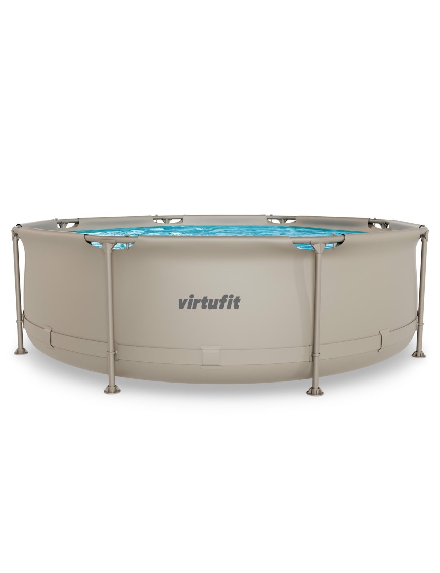VIRTUFIT OKRĄGŁY BASEN 244 CM Z POMPĄ FILTRUJĄCĄ BEŻOWY VIRTUFIT OKRĄGŁY BASEN 244 CM Z POMPĄ FILTRUJĄCĄ BEŻOWY