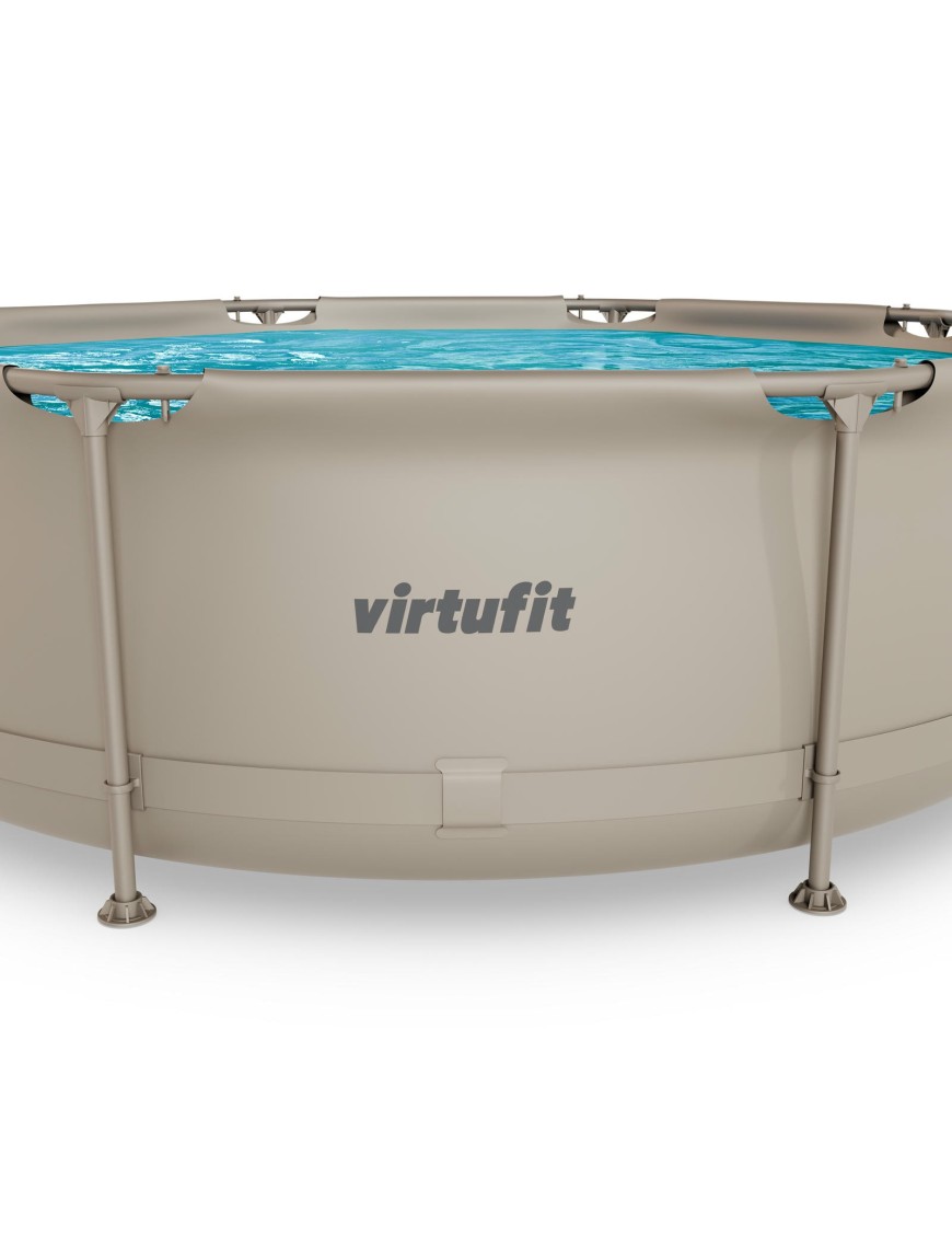 VIRTUFIT OKRĄGŁY BASEN 244 CM Z POMPĄ FILTRUJĄCĄ BEŻOWY VIRTUFIT OKRĄGŁY BASEN 244 CM Z POMPĄ FILTRUJĄCĄ BEŻOWY