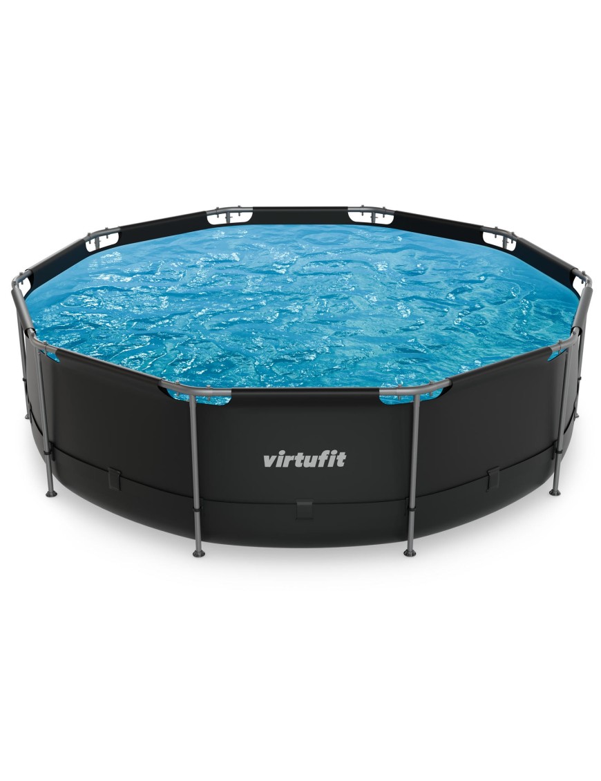VIRTUFIT OKRĄGŁY BASEN 366 CM Z POMPĄ FILTRUJĄCĄ ANTRACYTOWY VIRTUFIT OKRĄGŁY BASEN 366 CM Z POMPĄ FILTRUJĄCĄ ANTRACYTOWY