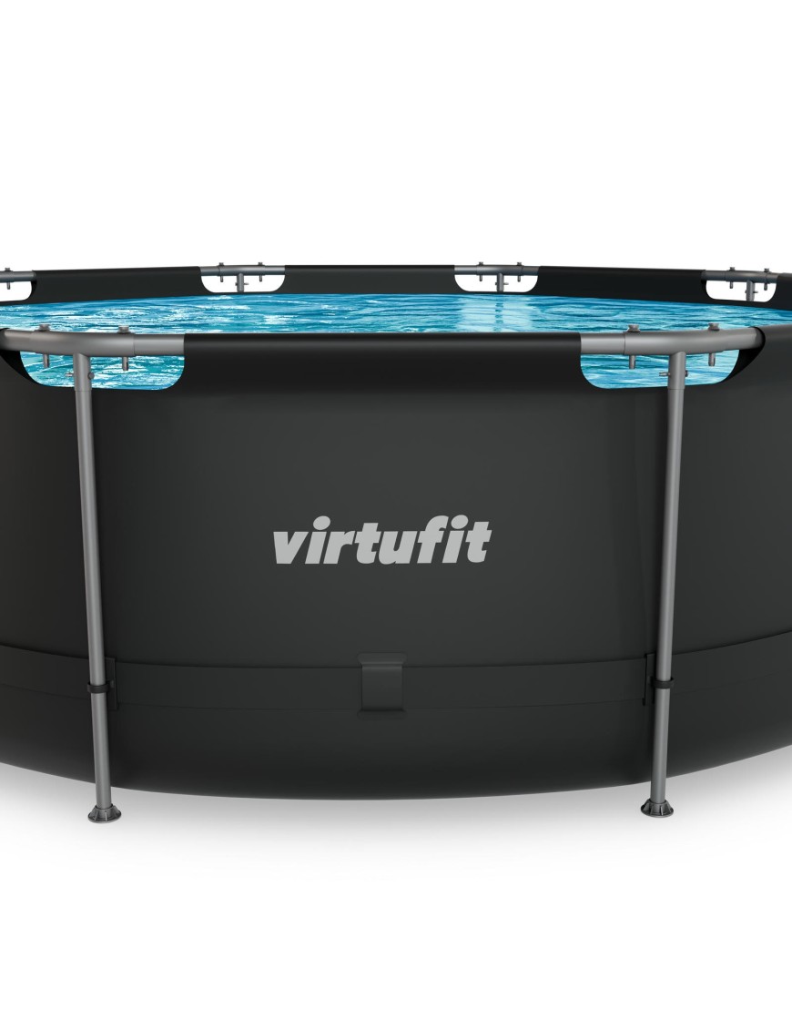 VIRTUFIT OKRĄGŁY BASEN 366 CM Z POMPĄ FILTRUJĄCĄ ANTRACYTOWY VIRTUFIT OKRĄGŁY BASEN 366 CM Z POMPĄ FILTRUJĄCĄ ANTRACYTOWY