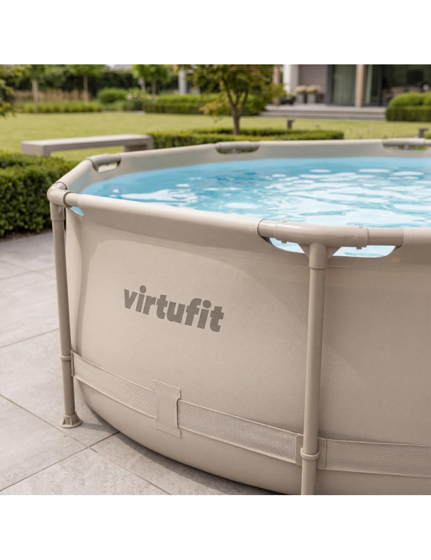 VIRTUFIT OKRĄGŁY BASEN 305 CM Z POMPĄ FILTRUJĄCĄ BEŻOWY VIRTUFIT OKRĄGŁY BASEN 305 CM Z POMPĄ FILTRUJĄCĄ BEŻOWY