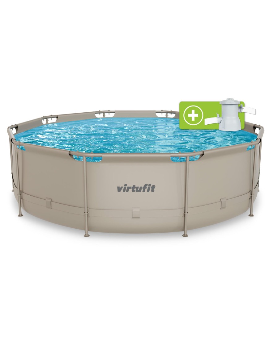 VIRTUFIT OKRĄGŁY BASEN 366 CM Z POMPĄ FILTRUJĄCĄ BEŻOWY VIRTUFIT OKRĄGŁY BASEN 366 CM Z POMPĄ FILTRUJĄCĄ BEŻOWY