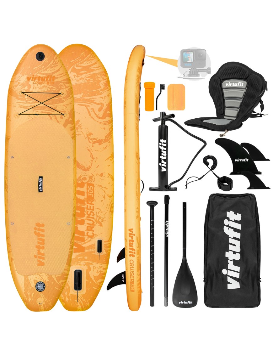 VIRTUFIT DESKA SUP CRUISER 305 Z SIEDZISKIEM I AKCESORIAMI POMARAŃCZOWY VIRTUFIT DESKA SUP CRUISER 305 Z SIEDZISKIEM I AKCESORIAMI POMARAŃCZOWY