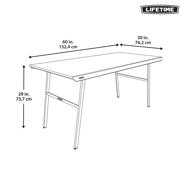 LIFETIME BIURKO SKŁADANE 152CM 80957