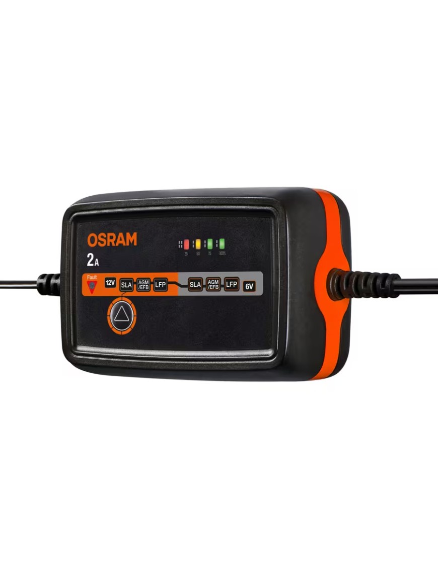 OSRAM BATTERYcharge 1002 – inteligentny prostownik 6/12 V, 2 A, IP65