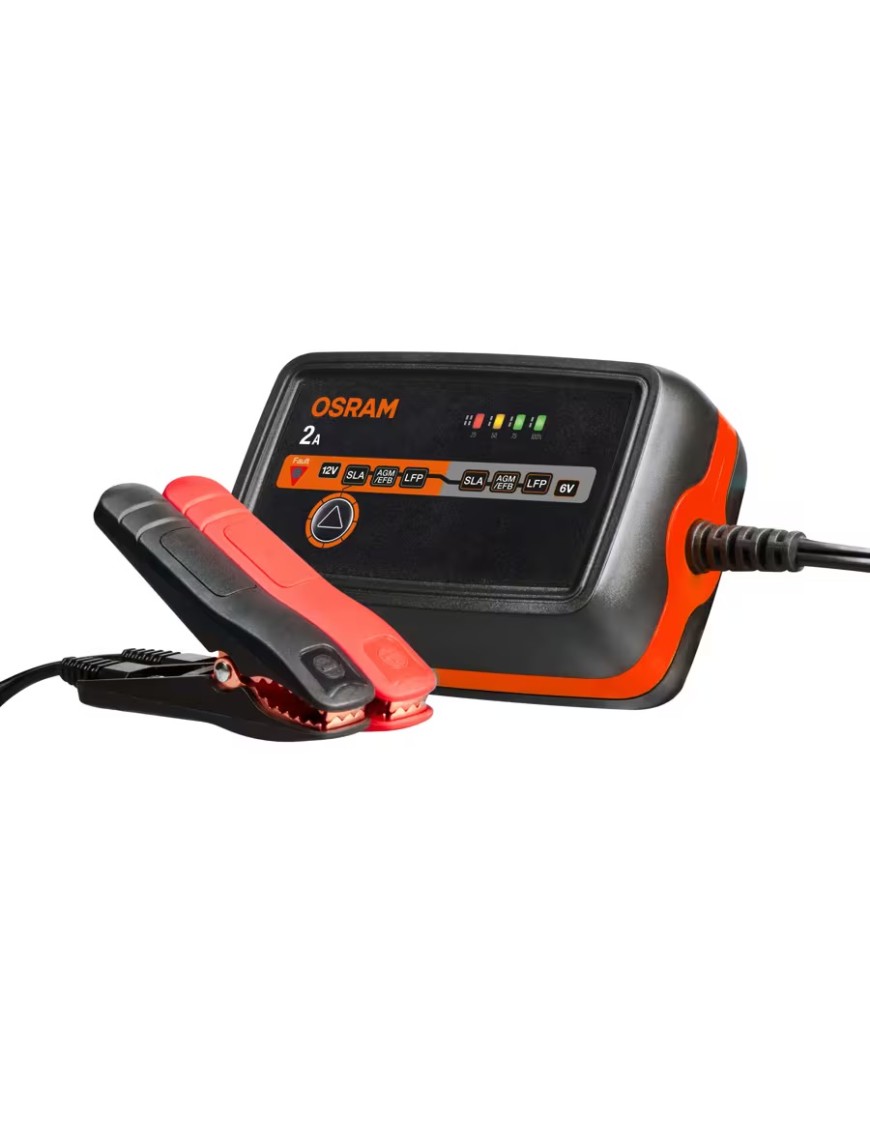 OSRAM BATTERYcharge 1002 – inteligentny prostownik 6/12 V, 2 A, IP65