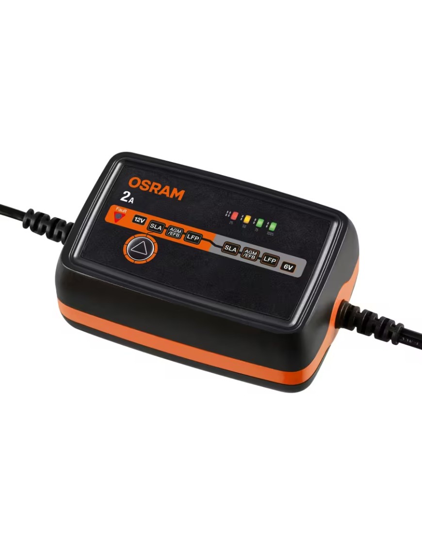 OSRAM BATTERYcharge 1002 – inteligentny prostownik 6/12 V, 2 A, IP65