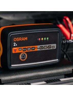 OSRAM BATTERYcharge 1002 – inteligentny prostownik 6/12 V, 2 A, IP65