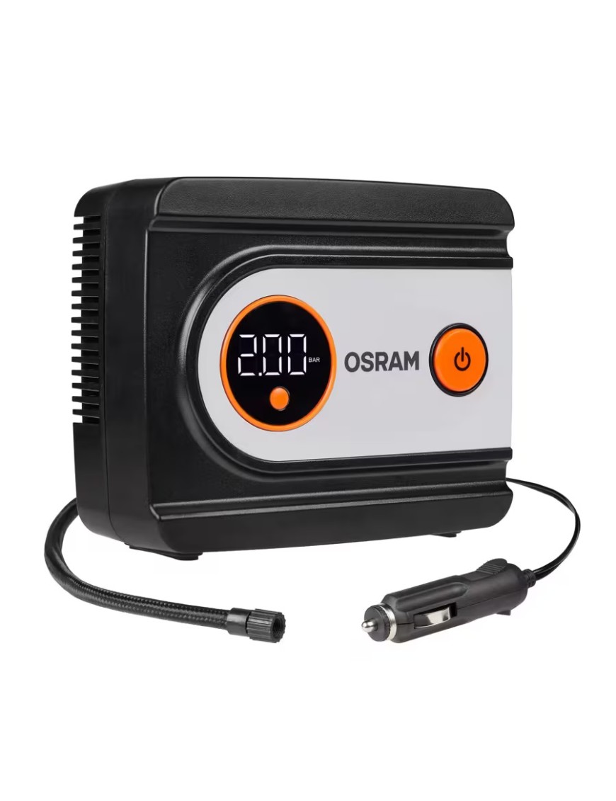 OSRAM TYREinflate 612 ESSENTIAL OTI612ESN – cyfrowy kompresor do opon 12 V, 6,9 bar