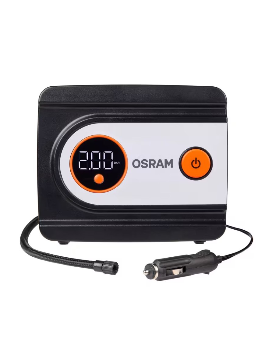 OSRAM TYREinflate 612 ESSENTIAL OTI612ESN – cyfrowy kompresor do opon 12 V, 6,9 bar