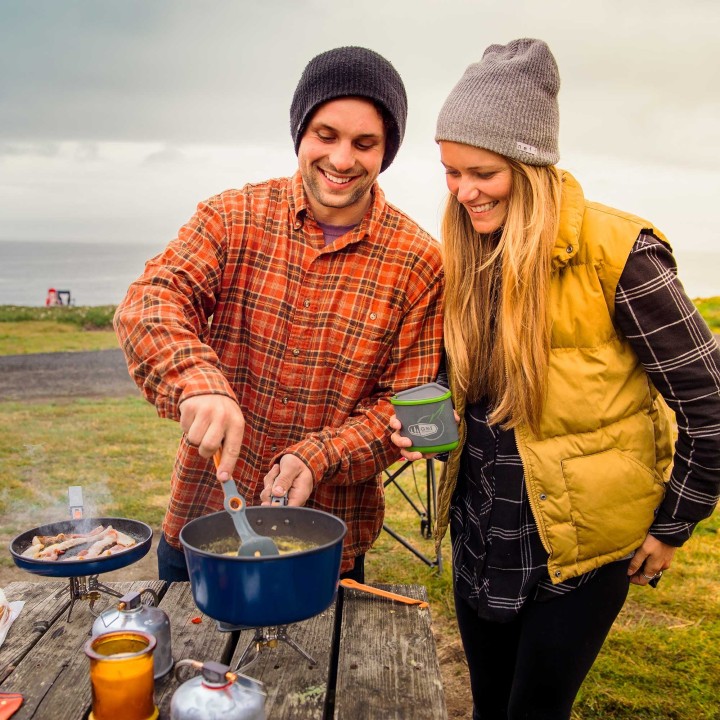 GSI Outdoors Bugaboo Ceramic Base Camper – zestaw garnków kempingowych z powłoką ceramiczną