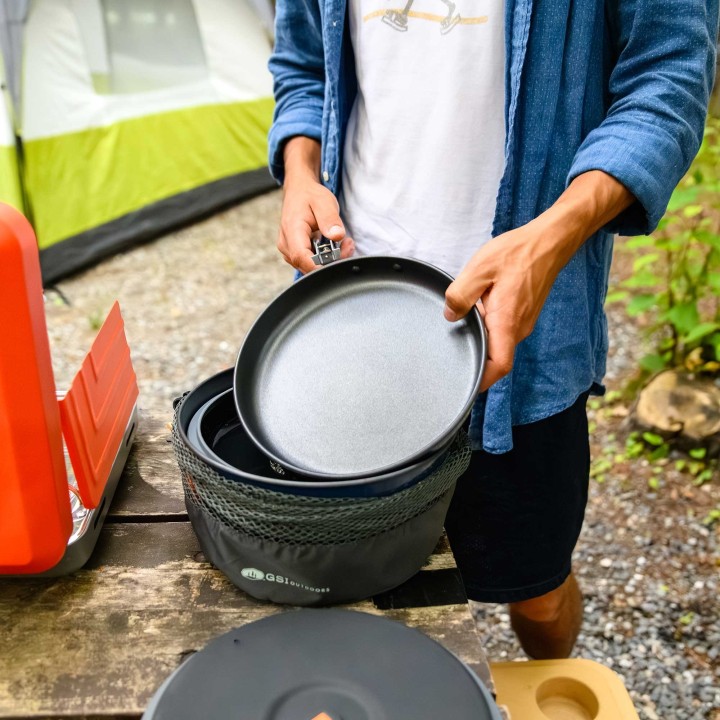 GSI Outdoors Bugaboo Ceramic Base Camper – zestaw garnków kempingowych z powłoką ceramiczną - ujęcie 3