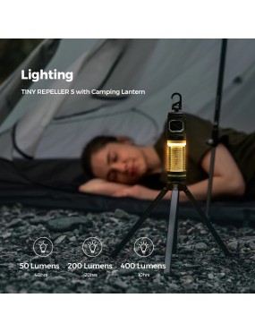 FLEXTAIL TINY REPELLER S – odstraszacz komarów 2w1 z lampą LED 400 lm, zielony