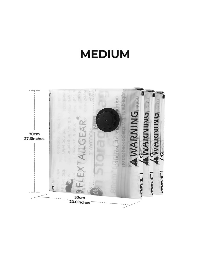 FLEXTAIL Vacuum Storage Bags M – worki próżniowe 50 × 70 cm, 4 szt.