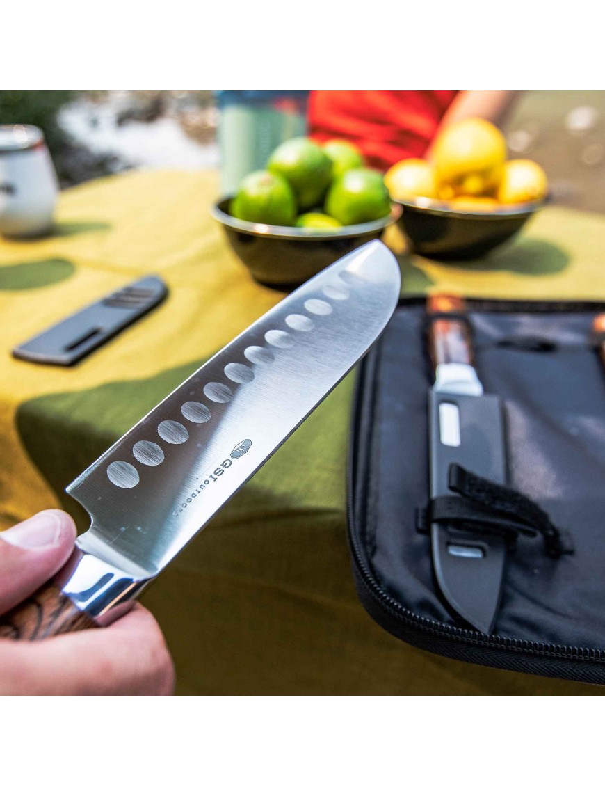 GSI Outdoors RAKAU Knife Set – zestaw 3 noży turystycznych z deską i etui