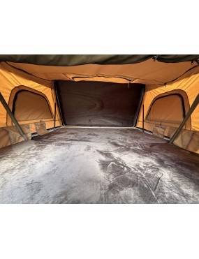 Escape VARIO 210 – namiot dachowy 4–5 osób, piaskowy, biała pokrywa