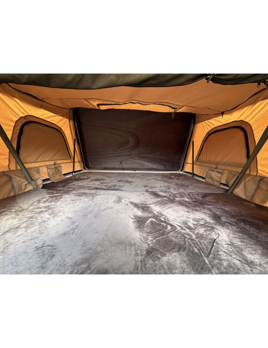 Escape VARIO 210 – namiot dachowy 4–5 osób, piaskowy, biała pokrywa