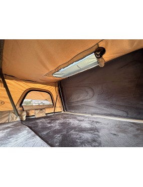 Escape VARIO 210 – namiot dachowy 4–5 osób, piaskowy, biała pokrywa