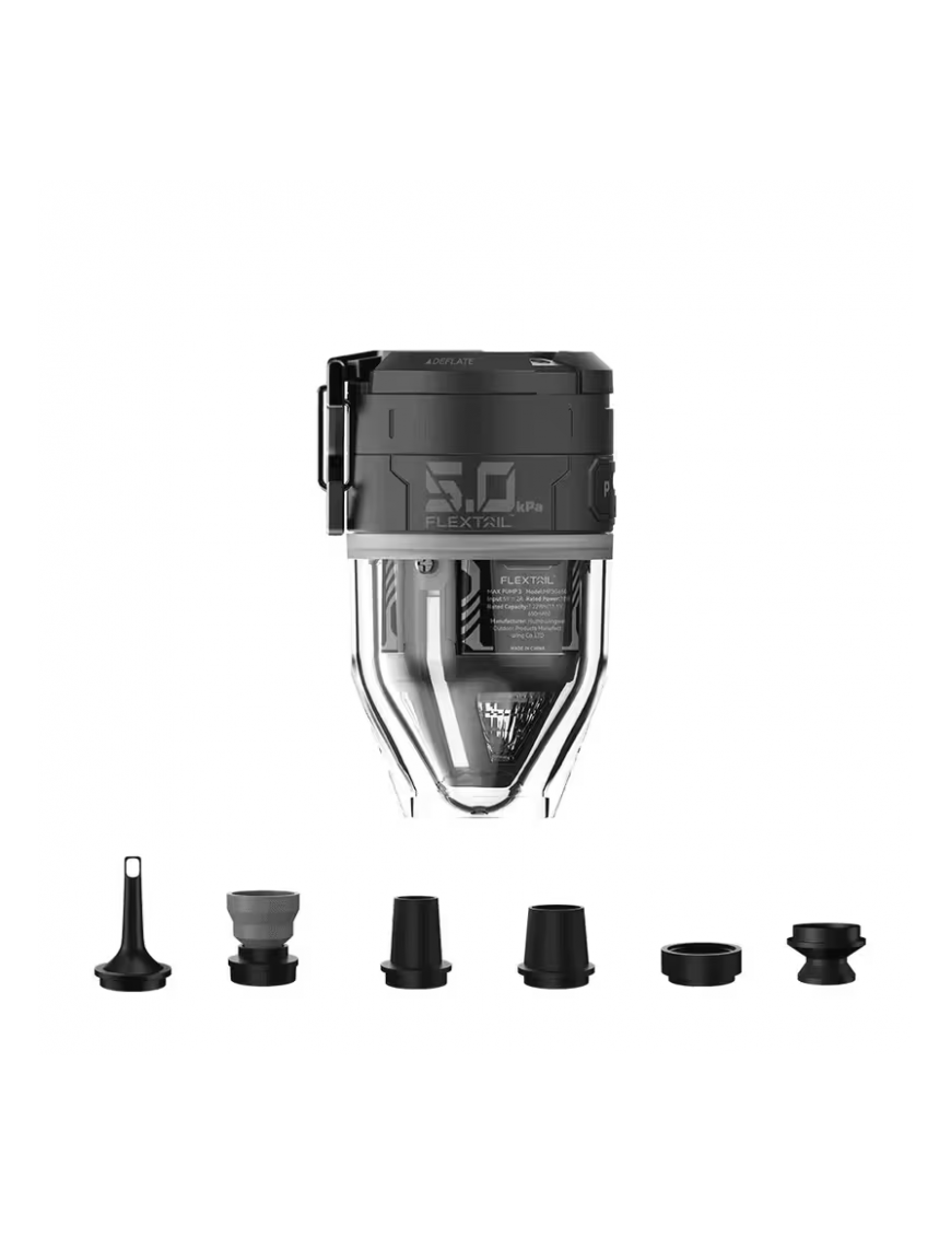 Flextail MAX PUMP 3 pompka do materacy z lampą LED 5 kPa Black