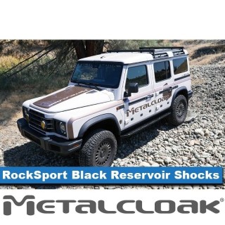 MetalCloak RockSport Black 2.5 – przednie amortyzatory z zewnętrznym zbiornikiem do INEOS Grenadier - ujęcie 2