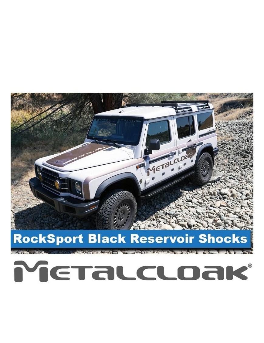 MetalCloak RockSport Black 2.5 – przednie amortyzatory z zewnętrznym zbiornikiem do INEOS Grenadier