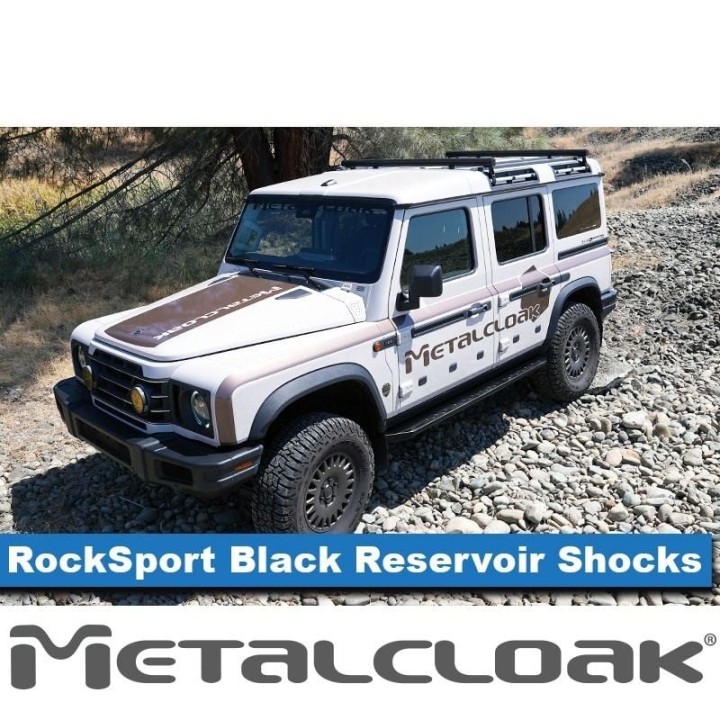 MetalCloak RockSport Black 2.5 – przednie amortyzatory z zewnętrznym zbiornikiem do INEOS Grenadier - ujęcie 2