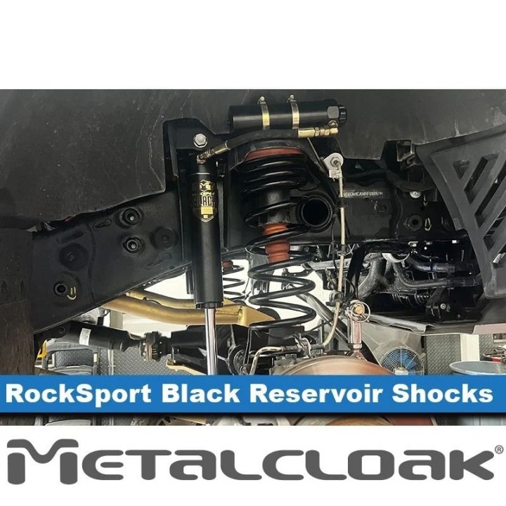 MetalCloak RockSport Black 2.5 – przednie amortyzatory z zewnętrznym zbiornikiem do INEOS Grenadier - ujęcie 3