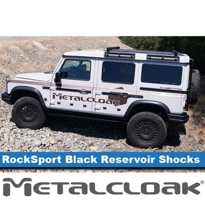 MetalCloak RockSport BLACK – tylne amortyzatory Ineos Grenadier, korpus 2,5″, 8-stopniowa regulacja - ujęcie 3