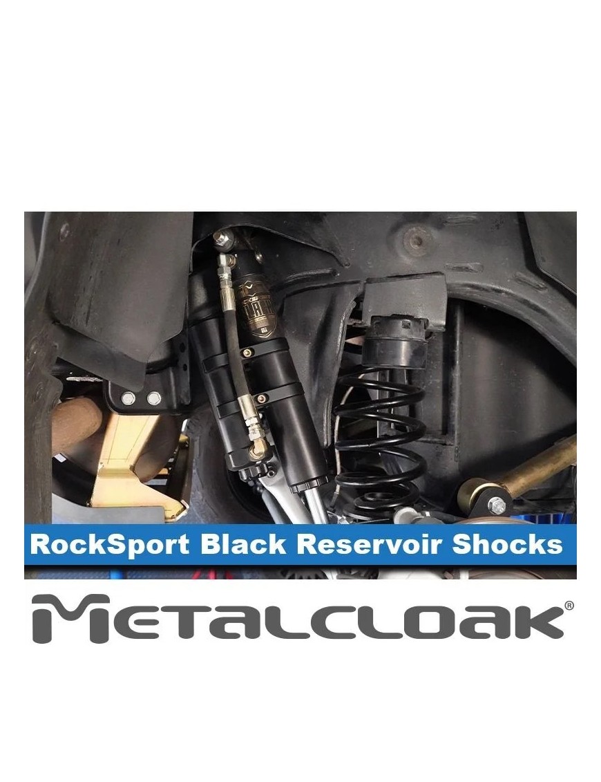 MetalCloak RockSport BLACK – tylne amortyzatory Ineos Grenadier, korpus 2,5″, 8-stopniowa regulacja
