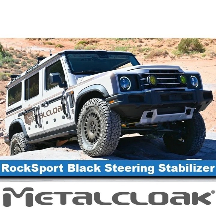 MetalCloak RockSport BLACK XD 2552 – regulowany amortyzator skrętu do INEOS Grenadier 2023+ - ujęcie 2