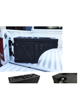 Skrzynka narzędziowa do pickup na pakę przy nadkolu | 660 × 220 × 404