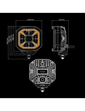 Reflektor LED SIBERIA X DRIVING LIGHT 4"