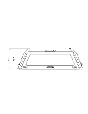 Hardtop aluminiowy Toyota Hilux 2015+ | Zabudowa