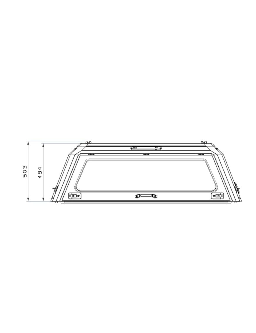 Hardtop aluminiowy Toyota Hilux 2015+ | Zabudowa