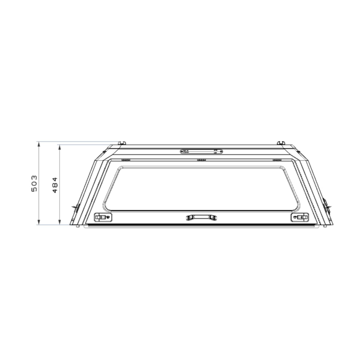 Hardtop aluminiowy Toyota Hilux 2015+ | Zabudowa - ujęcie 6