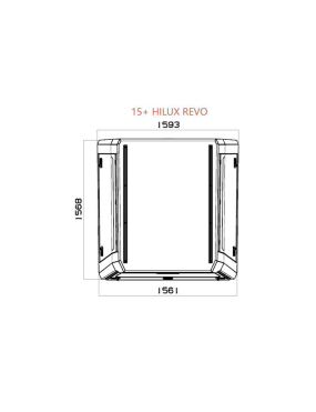 Hardtop aluminiowy Toyota Hilux 2015+ | Zabudowa