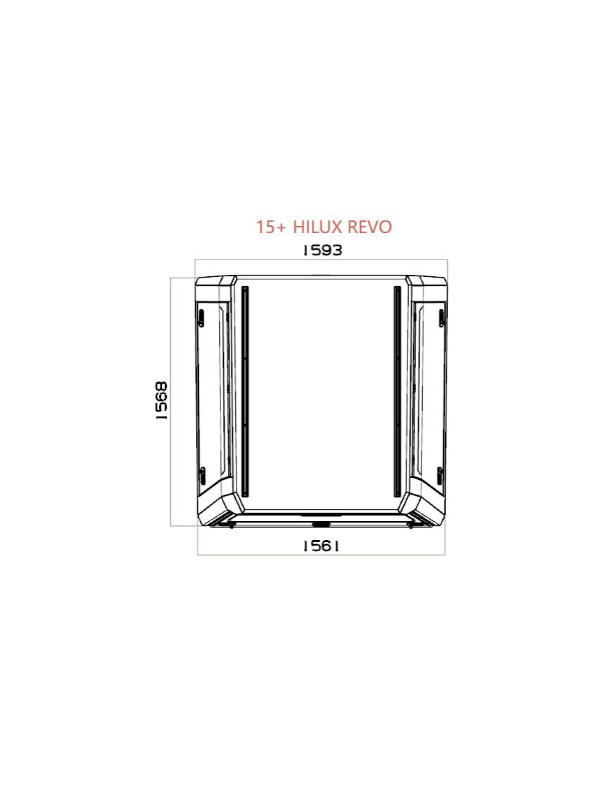 Hardtop aluminiowy Toyota Hilux 2015+ | Zabudowa