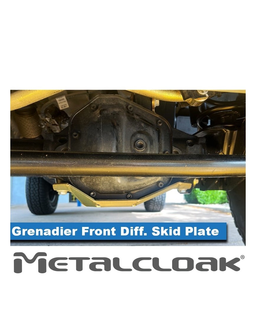 Osłona przedniego dyferencjału MetalCloak – Ineos Grenadier, stal 3/16″