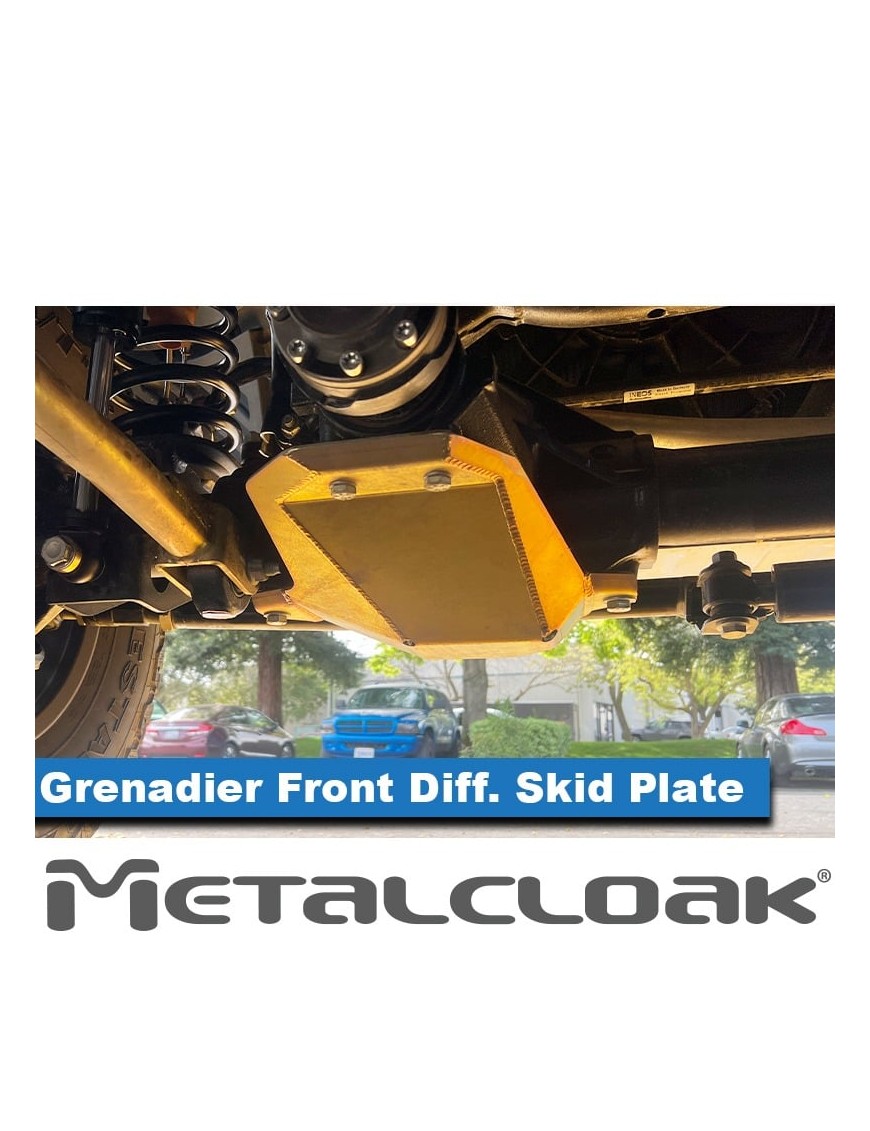 Osłona przedniego dyferencjału MetalCloak – Ineos Grenadier, stal 3/16″