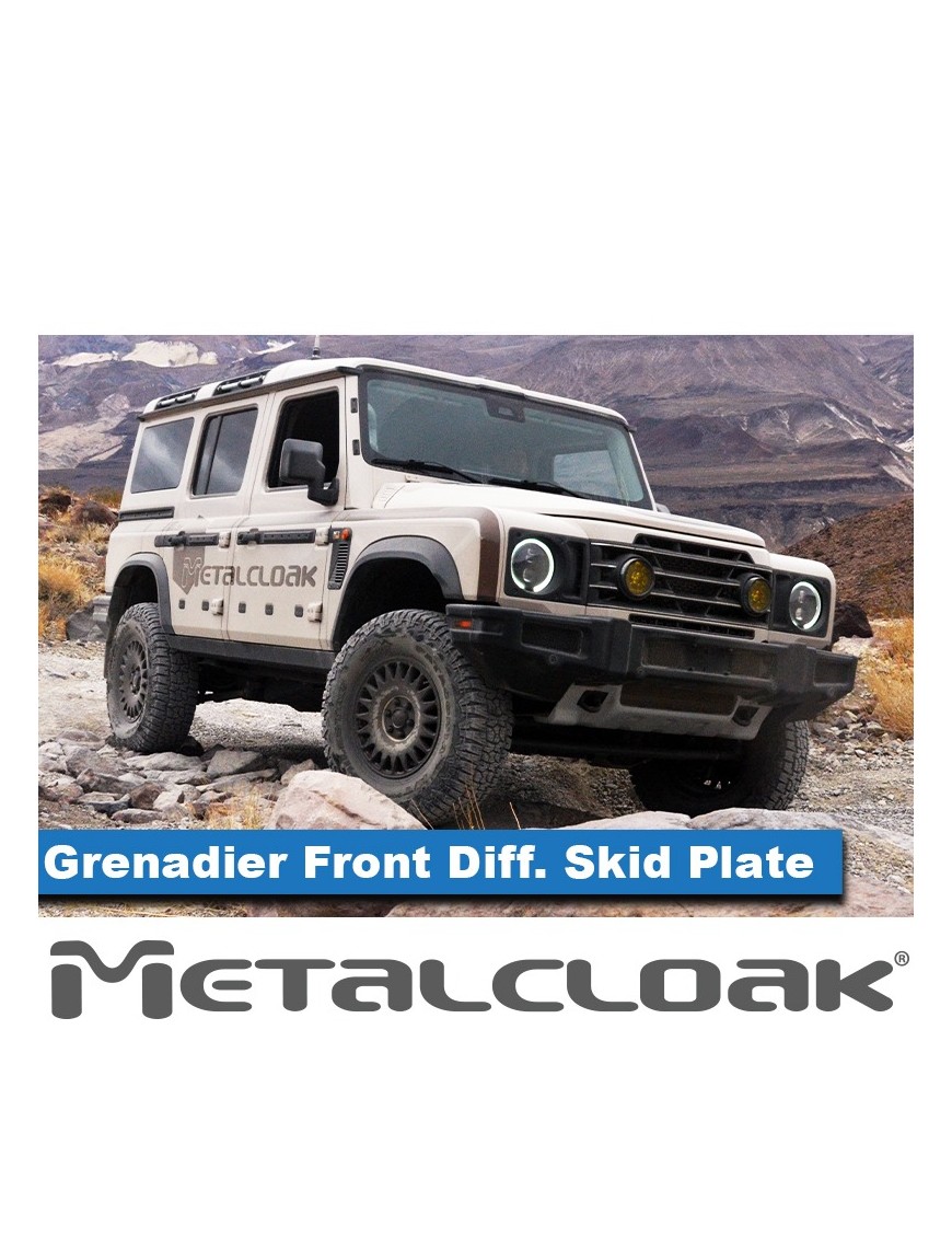 Osłona przedniego dyferencjału MetalCloak – Ineos Grenadier, stal 3/16″