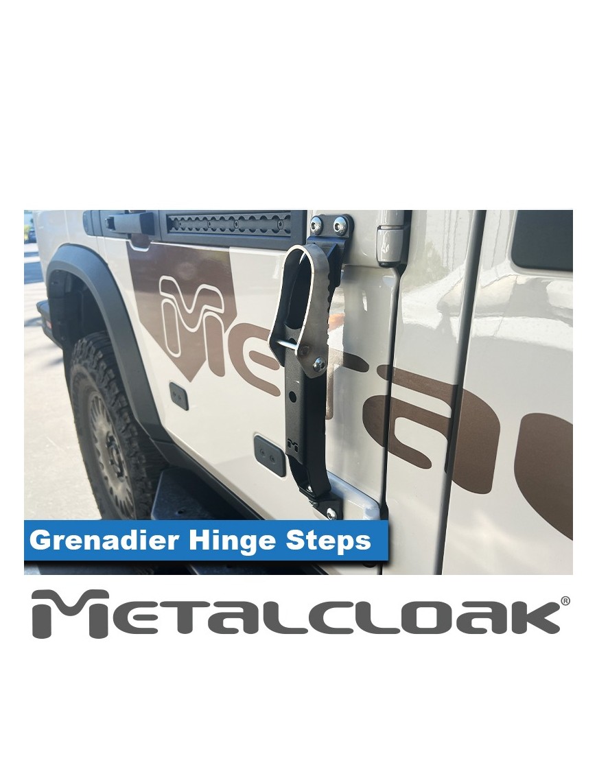 MetalCloak Rocklander – stopnie na zawiasach, Ineos Grenadier, para