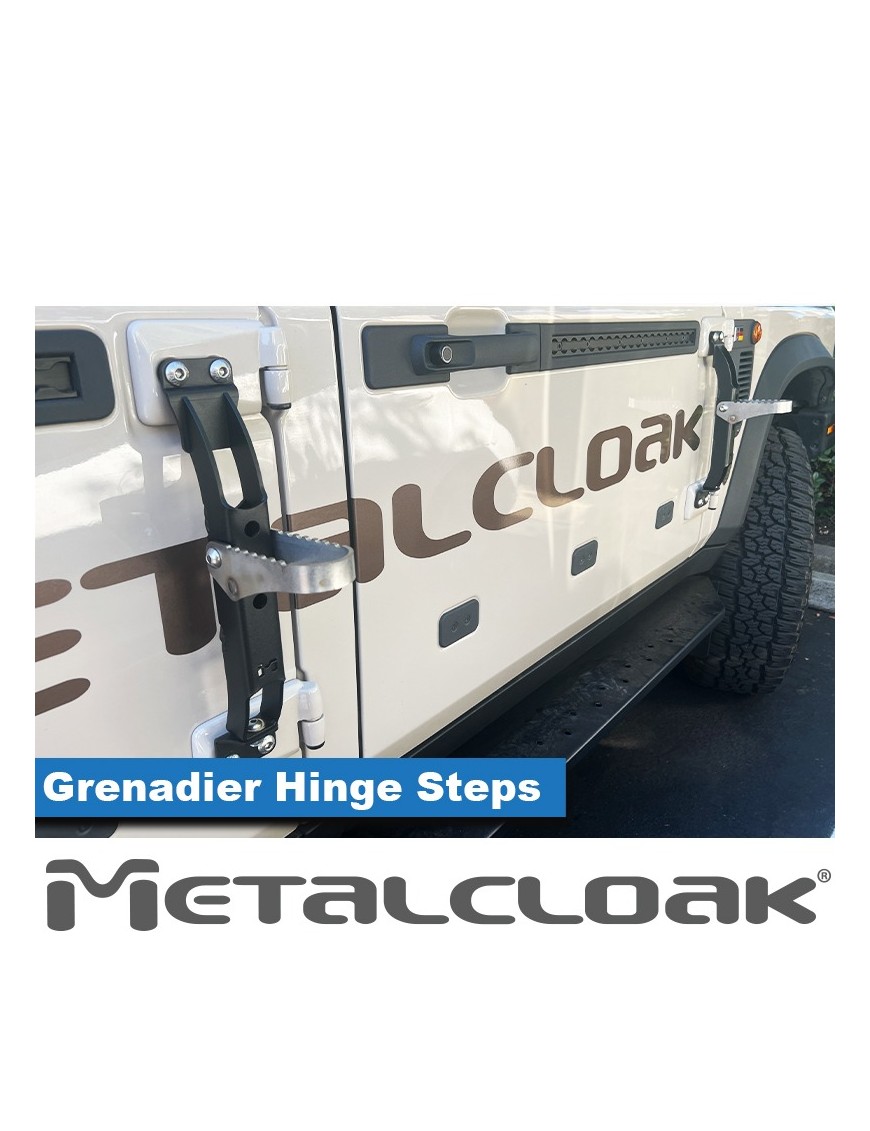 MetalCloak Rocklander – stopnie na zawiasach, Ineos Grenadier, para