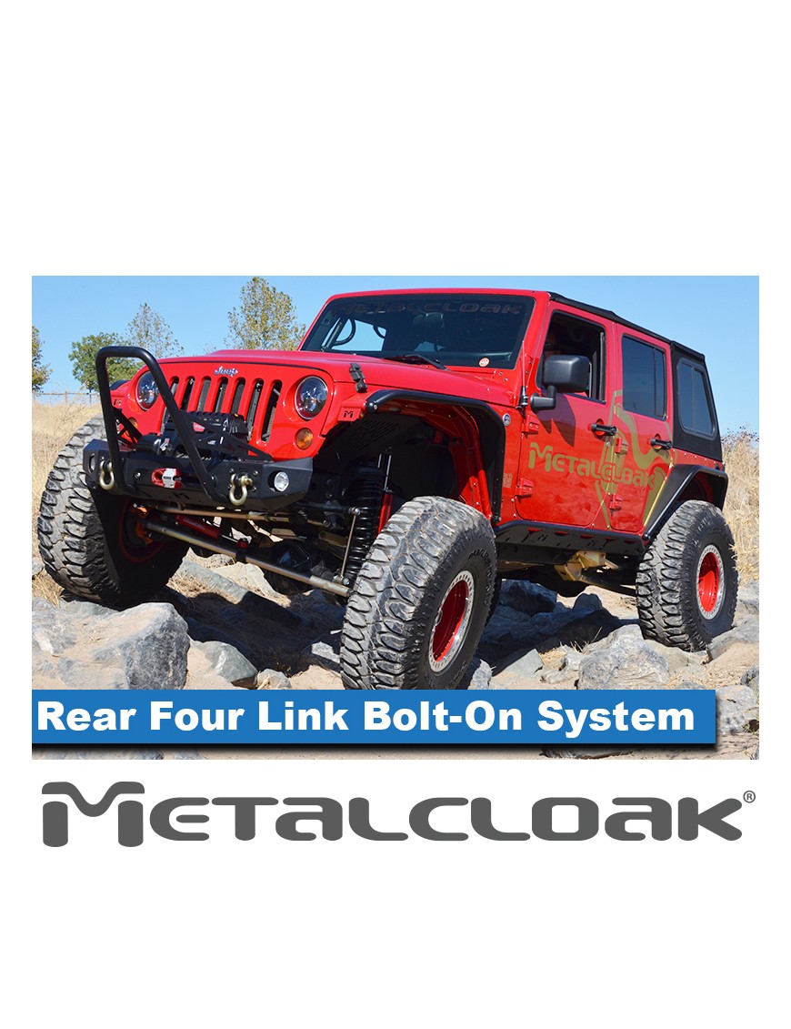 MetalCloak – tylne długie wahacze 4-link, Jeep Wrangler JK