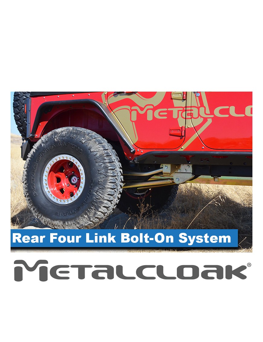 MetalCloak – tylne długie wahacze 4-link, Jeep Wrangler JK