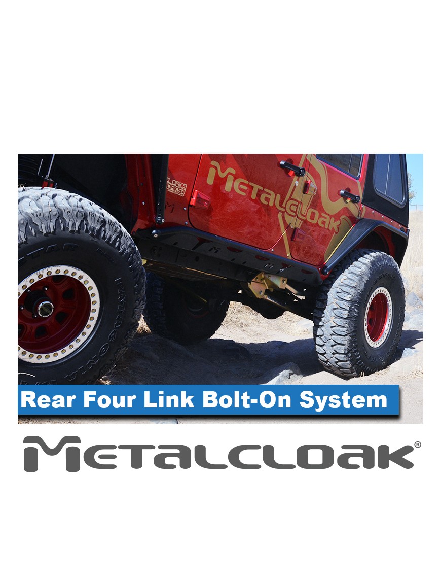 MetalCloak – tylne długie wahacze 4-link, Jeep Wrangler JK