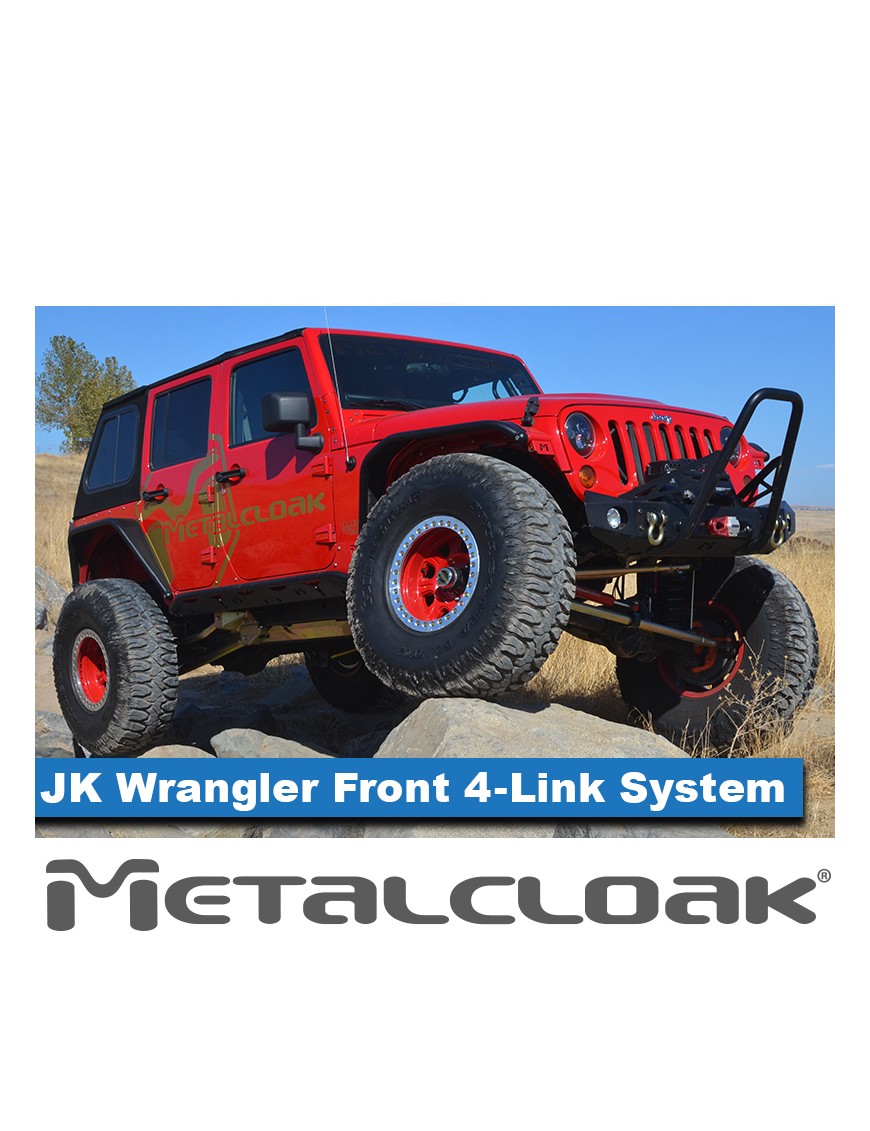 MetalCloak – przednie długie wahacze 4-link, Wrangler JK, na śruby