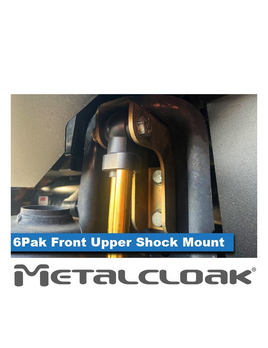 MetalCloak 6Pak BLACK – przednie amortyzatory 3,5/4,5″, Wrangler JK