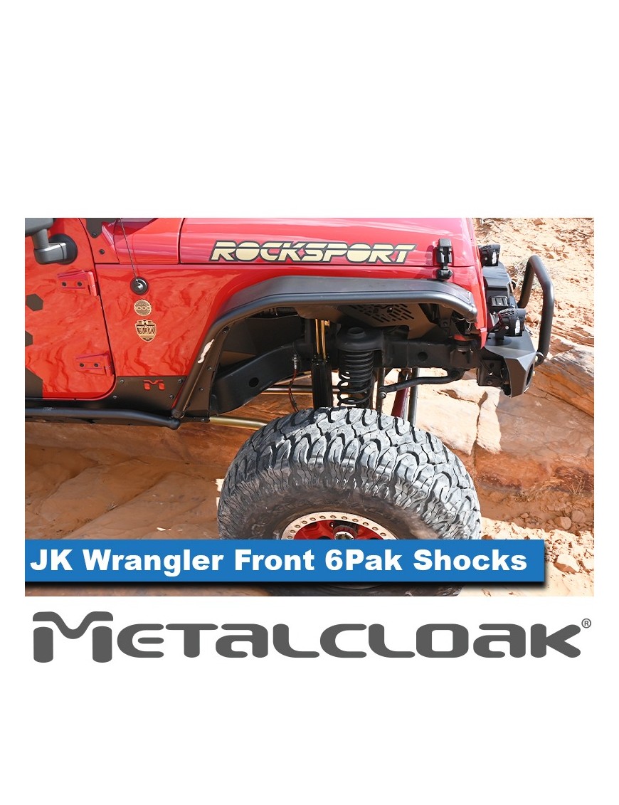 MetalCloak 6Pak BLACK – przednie amortyzatory 5,5″ lift, Wrangler JK