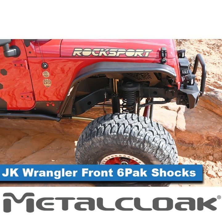 MetalCloak 6Pak BLACK – przednie amortyzatory 5,5″ lift, Wrangler JK - ujęcie 2